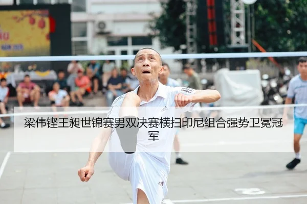 梁伟铿王昶世锦赛男双决赛横扫印尼组合强势卫冕冠军